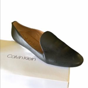 Calvin Klein flat loafer one black size 9.5